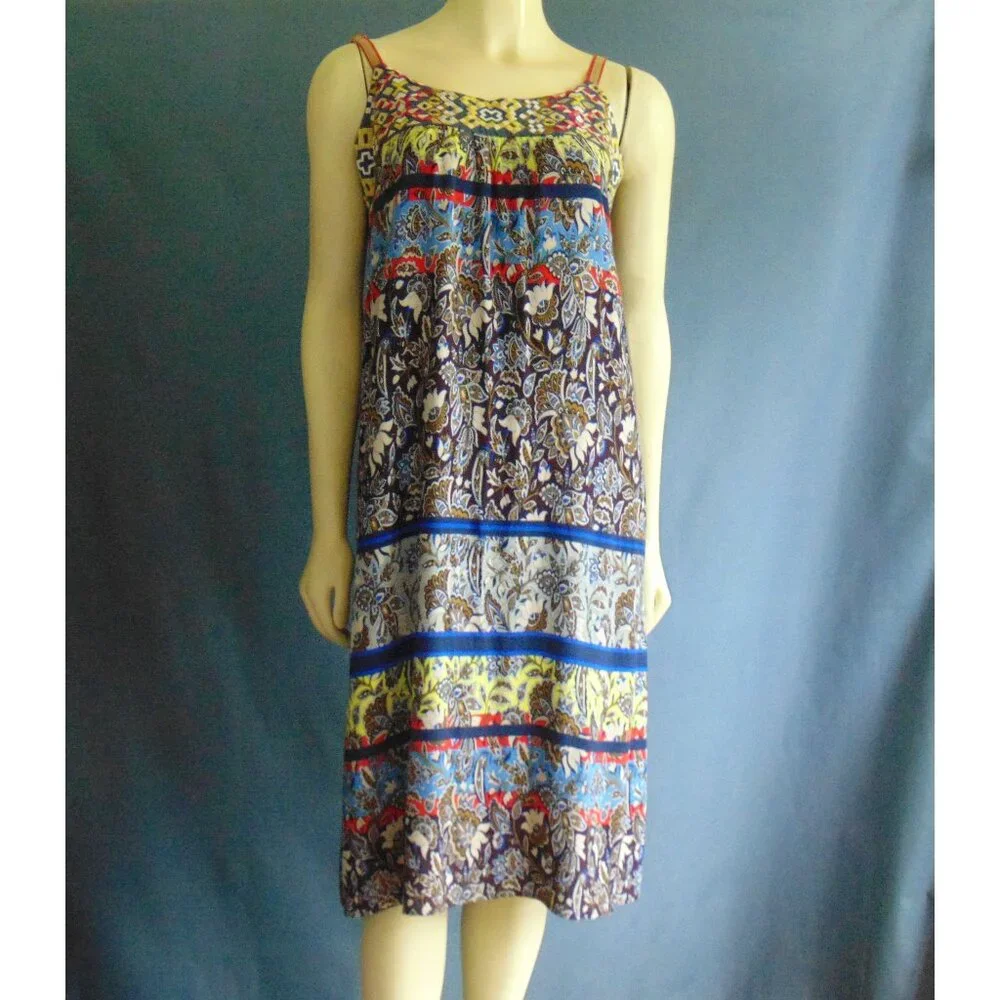 One September Anthropologie Embroidered Cosima Summer Sleeveless Sun Dress Sm - Picture 5 of 12